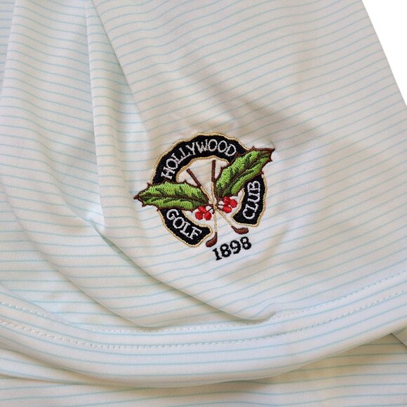 Peter Millar Summer Comfort Golf Polo Shirt Mens Large Green Stretch Performance - Picture 5 of 14